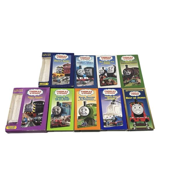 Thomas The Tank Engine & Friends VHS Lot Of 9 Tapes Vintage Trains Limited - Picture 1 of 5